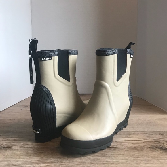 NWT 🔥 Sorel Joan Wedge Platform Rain Boots - Picture 3 of 8